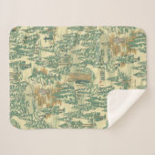 IT Forest-Vissend patroon Sherpa Deken (Voorkant (horizontaal))