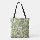 IT Forest-Vissend patroon Tote Bag (Achterkant)