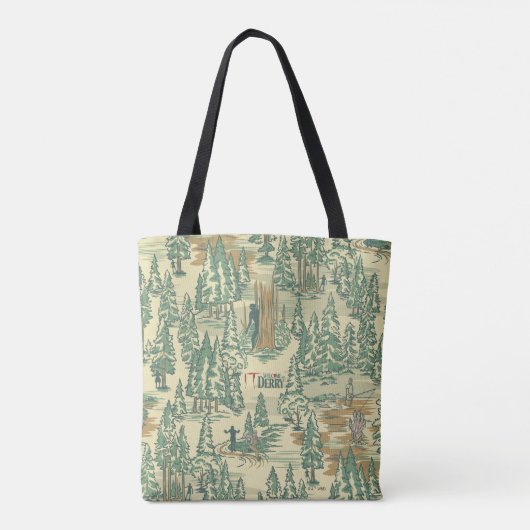 IT Forest-Vissend patroon Tote Bag (Achterkant)