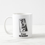 IT gebruikt de achterdeur Koffiemok (Links)