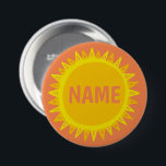 IT Geel Oranje zonneschijnlabel AANPASSEN Ronde Button 7,6 Cm<br><div class="desc">Decoreer je outfit met deze coole kunstknop. Het is een geweldig cadeau! U kunt het aanpassen en tekst ook toevoegen. Bekijk mijn winkel voor veel meer kleuren en patronen! Laat me weten of je ook iets op maat wilt.</div>