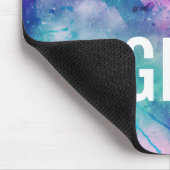 IT GIRL waterverf sterrenmelkwegkussen Muismat (Hoek)