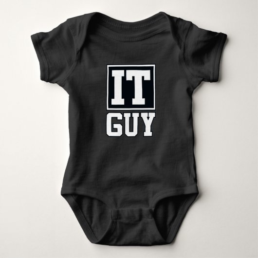 IT Guy Computer Tech Software Programmer Geek Romper (Voorkant)