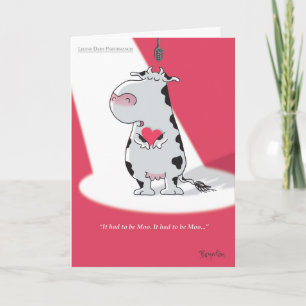 IT HAD TO BE MOO Valentines by Boynton Feestdagen Kaart