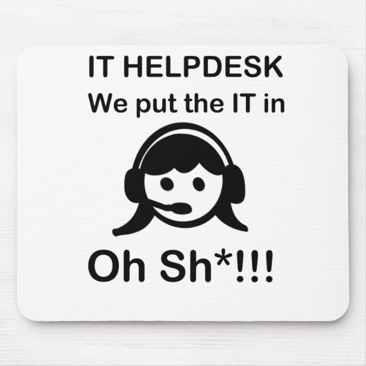 IT-helpdesk Muismat (Voorkant)