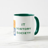 IT History Society 11oz. mok (oorspronkelijke logo (Voorkant rechts)