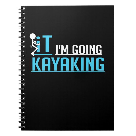 IT Ik ga Kayaking Notitieboek (Voorkant)