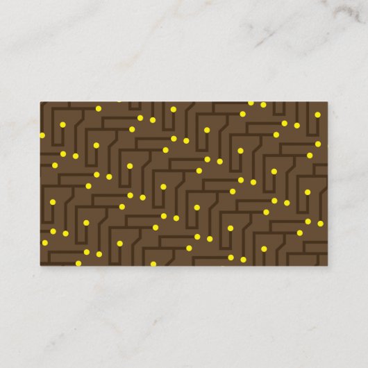 IT Informatietechnologie Consultant Visitekaartje (Achterkant)