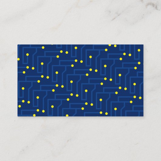 IT Informatietechnologie Consultant Visitekaartje (Achterkant)