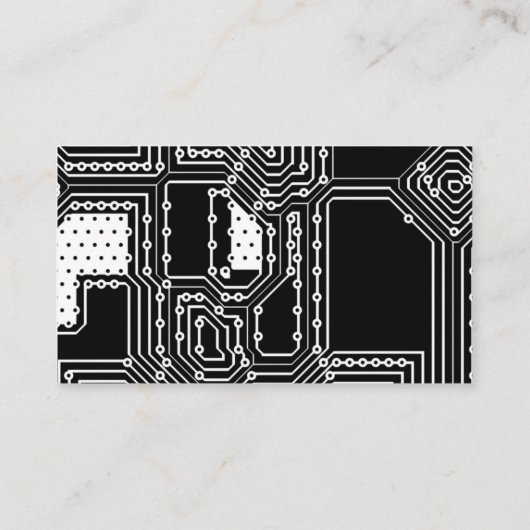 IT-informatietechnologieconsultant Visitekaartje (Achterkant)