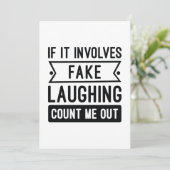 It Involves Fake Laughing Bedankkaart (Staand voorkant)