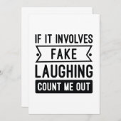 It Involves Fake Laughing Bedankkaart (Voorkant / Achterkant)