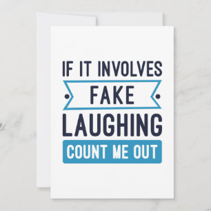 It Involves Fake Laughing Bedankkaart