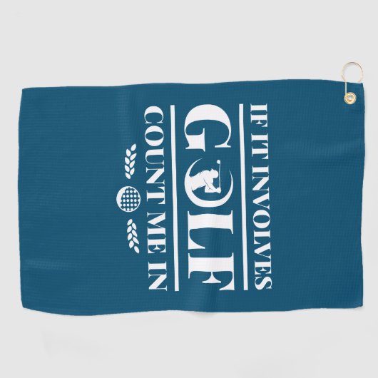 It Involves Golf Count Me In Golfhanddoek (Horizontaal)