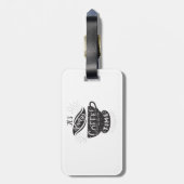 It Is Always Coffee Time Bagagelabel (Achterkant verticaal)