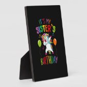 It Is My Sister's Birthday Awesome Happy Unicorn P Fotoplaat (Zijkant)