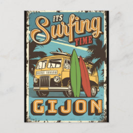   It is surf time in Gijon Briefkaart