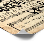 It is Well Vintage Scripted Hymn Poster (Hoek)