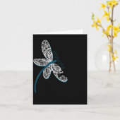 It Is Well With My Soul Dragonfly Chirtian Quote Kaart (Gele Bloem)