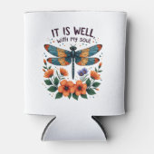 It Is Well With My Soul Inspirational Quote (1) Blikjeskoeler (Voorkant)