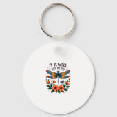 It Is Well With My Soul Inspirational Quote (1) Sleutelhanger (Voorkant)