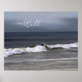 It is Well With My Soul Ocean Tides Poster (Voorkant)