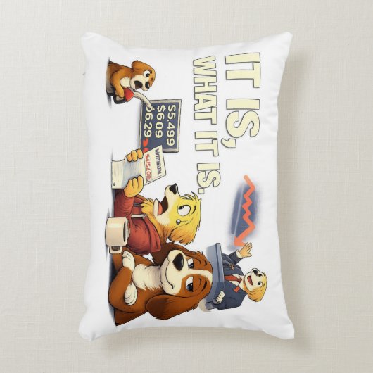 It Is What It Is – Funny Dog Illustration  Accent Kussen (Voorkant(Verticaal))