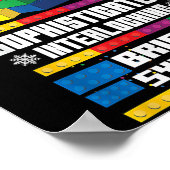 It Isn't A Toy It's Interlocking Brick System Funn Poster (Hoek)