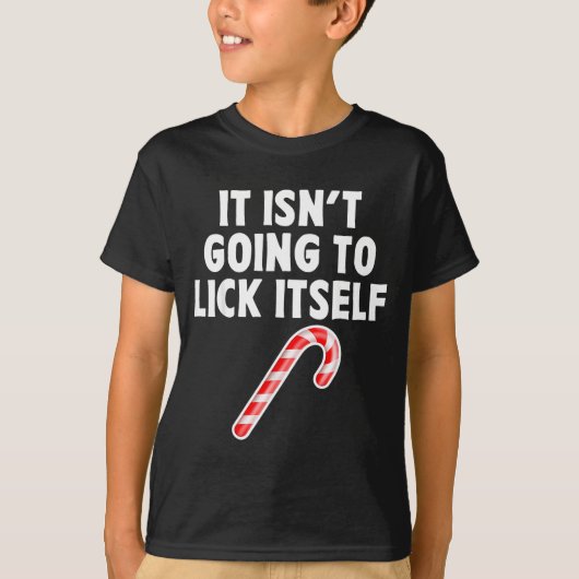 It Isnt Going To Itself Candy Cane Christmas Coupl T-shirt (Voorkant)