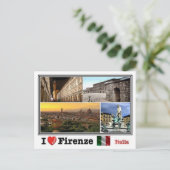 IT Italia - Firenze - mozaïek - Briefkaart (Staand voorkant)