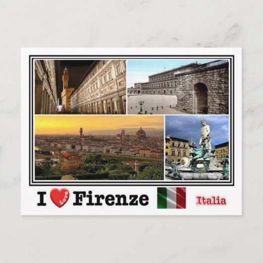 IT Italia - Firenze - mozaïek - Briefkaart (Voorkant)