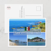 IT Italië - Abruzzen - San Vito Chietino - Briefkaart (Voorkant / Achterkant)