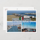 IT Italië - Abruzzo - Pescara - Briefkaart (Voorkant / Achterkant)