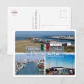 IT Italië - Abruzzo - Pescara - Briefkaart (Voorkant / Achterkant)