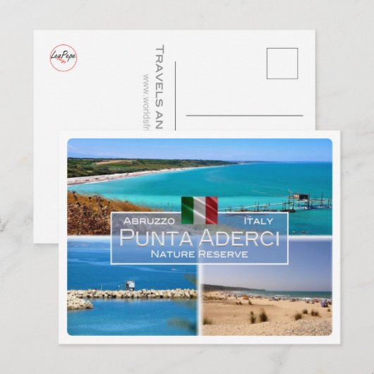 IT Italië - Abruzzo - Punta Aderci - Briefkaart (Voorkant / Achterkant)