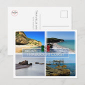 IT Italië - Abruzzo - Trabocchi kust - Briefkaart (Voorkant / Achterkant)
