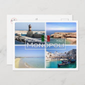 IT Italië - Apulië - Apulië - Monopoli - Briefkaart (Voorkant / Achterkant)