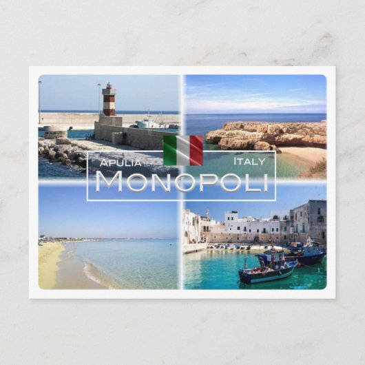 IT Italië - Apulië - Apulië - Monopoli - Briefkaart (Voorkant)