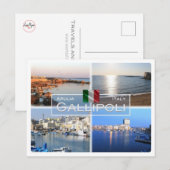 IT Italië - Apulië - Puglia - Gallipoli - Salento  Briefkaart (Voorkant / Achterkant)