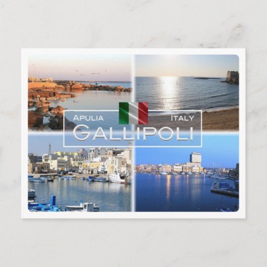 IT Italië - Apulië - Puglia - Gallipoli - Salento  Briefkaart (Voorkant)