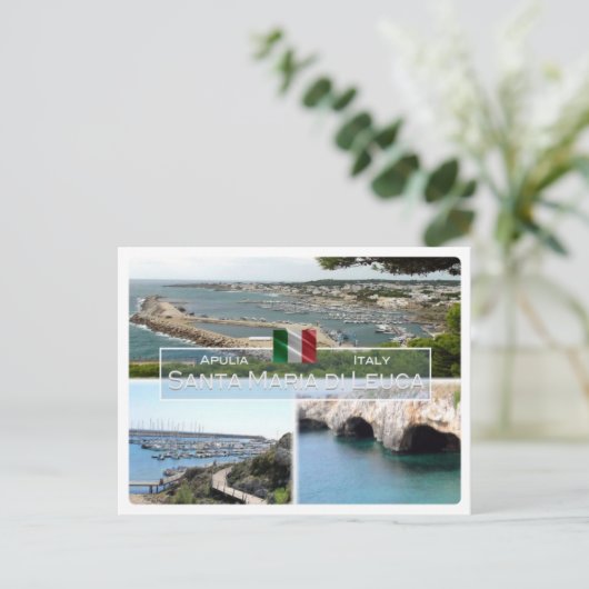 IT Italië - Apulië - Santa Maria di Leuca - Briefkaart (Staand voorkant)