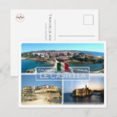 IT Italië - Calabria - Le Castella - Briefkaart (Voorkant / Achterkant)
