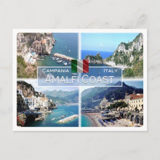IT Italië - Campanië - kust van Amalfi - Briefkaart (Voorkant)