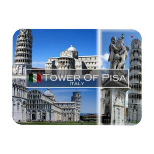 IT Italië - de toonaangevende toren van Pisa - Magneet