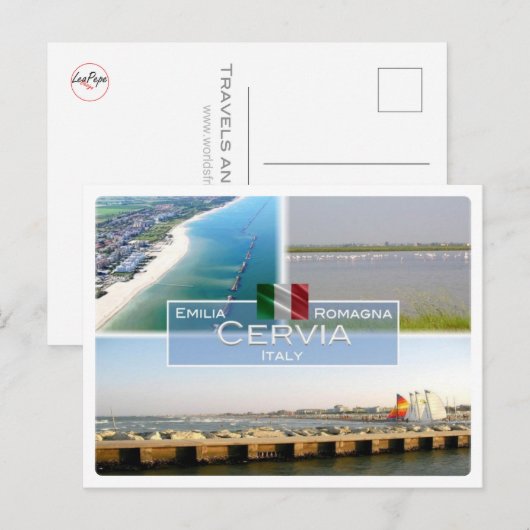 IT Italië - Emilia Romagna - Cervia - Briefkaart (Voorkant / Achterkant)
