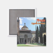 IT - Italië - Florence - Pazzi Chapel Magneet (Voorkant / Achterkant)