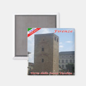 IT - Italië - Florence - Tower van de Zecca Vecchi Magneet (Voorkant / Achterkant)