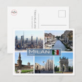 IT Italië - Italië - Milaan - Italië Briefkaart (Voorkant / Achterkant)