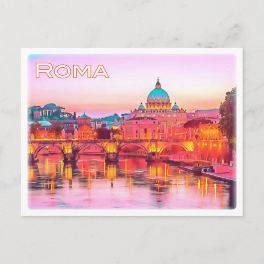IT Italië - Italië - Roma - Panorama - Briefkaart (Voorkant)