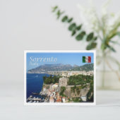 IT Italië - kust van Sorrento Amalfi - Briefkaart (Staand voorkant)